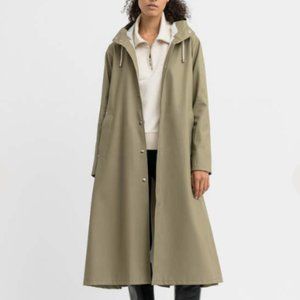 Stutterheim Long Mosebacke Rain Jacket - Aloe